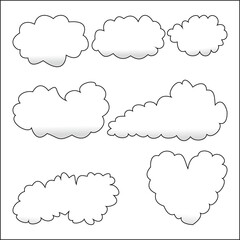 illustration, cloud, icon, sky, symbol, cloudscape, vector illustration