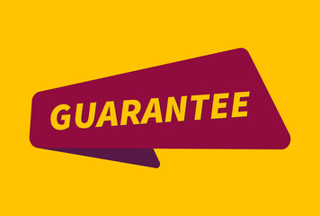 Guarantee banner vector, Guarantee image