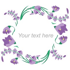 Floral frame for your design.