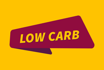 Low carb banner vector, Low carb image