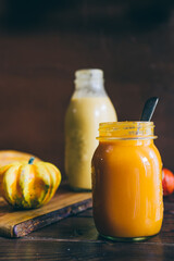 Pumkpin and tomato soup