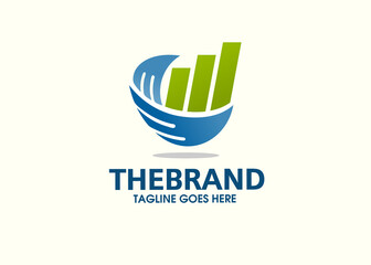 creative business finance logo vector illustration