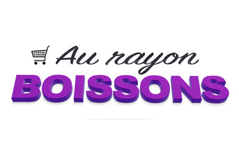 au rayon boissons - violet