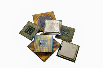 Close-up of computer CPU processor Technology