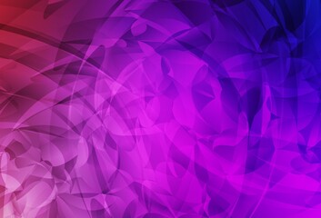 Light Purple, Pink vector template with chaotic shapes.
