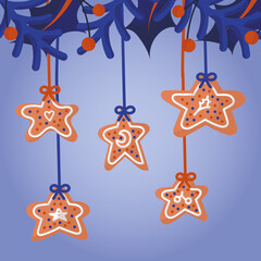 Christmas treats and decorations.