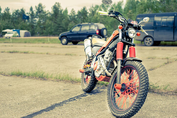 Fototapeta premium Bike at the moto show 