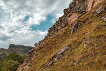 Sharp rocks and awesome sky