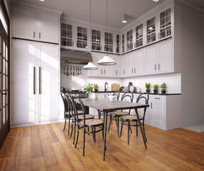 modern kitchen interior