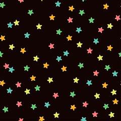 Fototapeta na wymiar Vector modern colorful seamless background with star shape. Use it for wallpaper, textile print, pattern fills, web page, surface textures, wrapping paper, design of presentation