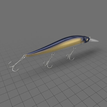 Minnow shaped fishing lure 1
