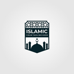islamic logo vector emblem illustration design