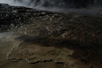 Mammoth Hot Springs, Yellowstone Wyoming