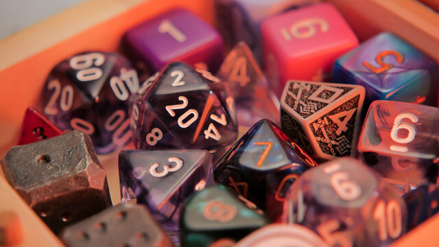 A Collection Of Dices For Tabletop And Board Games