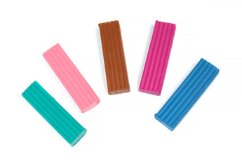 pieces of plasticine