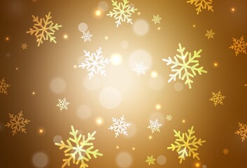 Dark Orange vector texture in birthday style.