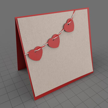 Standing Valentines card 1