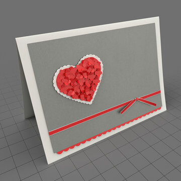 Standing Valentines card 2