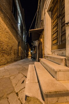 Characteristic alley of the old town in Southern Italy