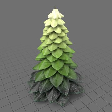 Tree shaped candle 1