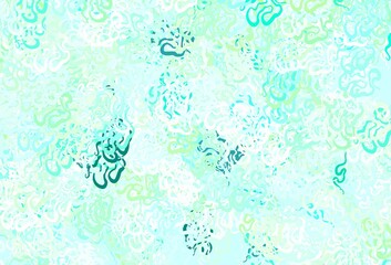 Light Blue, Green vector texture with abstract forms.