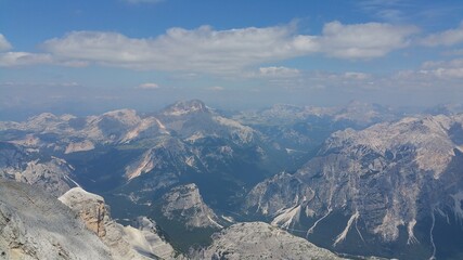 Fototapeta premium Italia Dolomity Góry Montagnes Clouds Chmury