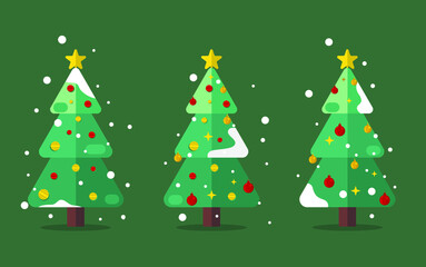 Christmas tree with gifts vector