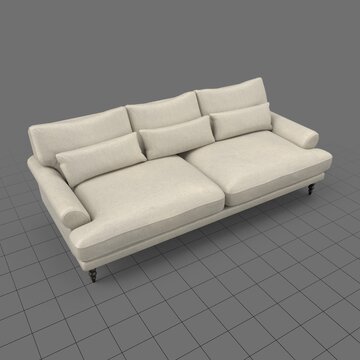 Traditional two seater sofa