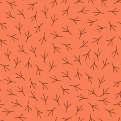 seamless repeating pattern of brids steps