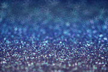 Abstract blue  background with snowflakes