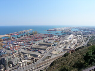 Fototapeta na wymiar Sea port in mediaterrania