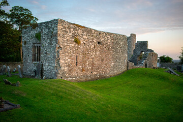 Fototapeta na wymiar Ancient Irish Monastic Site and Cathedral Ruins