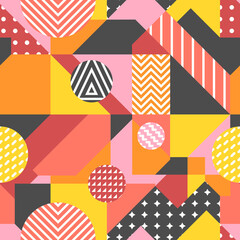 Obraz premium vector modern geometric seamless pattern