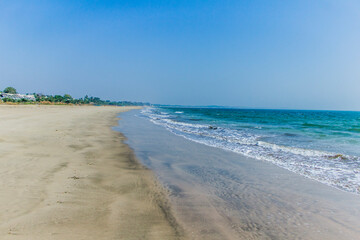 Fototapeta na wymiar Golgoa beach at Diu on a sunny day