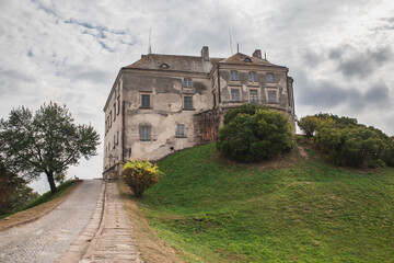 Fototapeta na wymiar Olesko castle in Ukraine, which for a long time served as the abode of the Polish rulers 