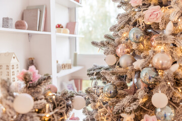 christmas decoration on the table