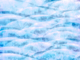 light blue waves watercolor abstract pastel background