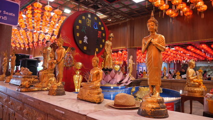 Happy chinese new year celebration at Wat Mangkon Kamalawat Thailand 26-01-2020