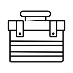 First Aid Bag Illustration line icon