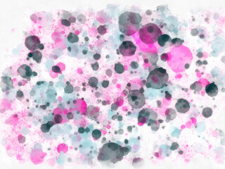 watercolor pink gray pastel spots abstract background