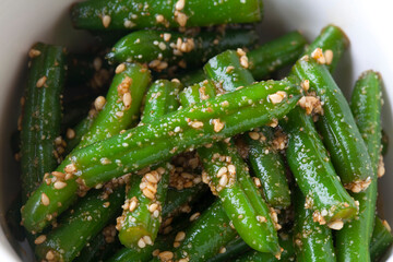 いんげん豆のごま和え