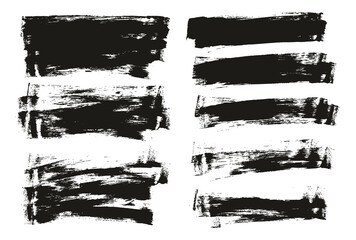 Flat Sponge Thin Artist Brush Long Background Mix High Detail Abstract Vector Background Mix Set 