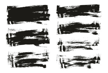 Flat Sponge Thin Artist Brush Long Background Mix High Detail Abstract Vector Background Mix Set 