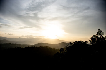 evening view from Pettigala and bambaragala  also known as Pethiyagala, is a hiking area situated in Teldeniya in the Kandy, Sri Lanka Surrounded by the Victoria reservoir and Knuckles mountain range