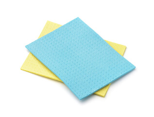 Blue and yellow viscose absorbing napkins