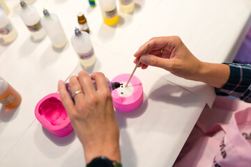 art workshops for children - preparing hand-made soap