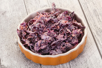 Cole slaw salad with cabbage