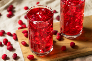 Cold Refreshing Organic Cranberry Juice Cocktail