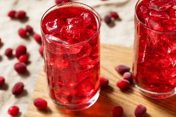 Cold Refreshing Organic Cranberry Juice Cocktail