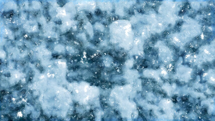 Watercolor ice. Winter illustration. Ice texture, frost. Abstract background for postcard, banner, poster